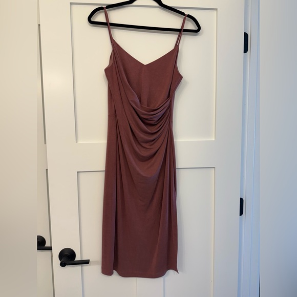 Lulus Dresses & Skirts - Lulu's Mauve Backless Draped Dress